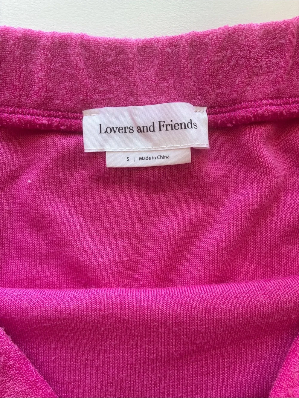 Hot Pink Two-Piece Halter Crop Top and Skirt - Picture 6 of 7